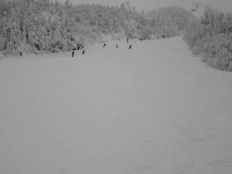 27 janvier 2017,  le Mont Orford, le ski après le verglas de mardi passé.