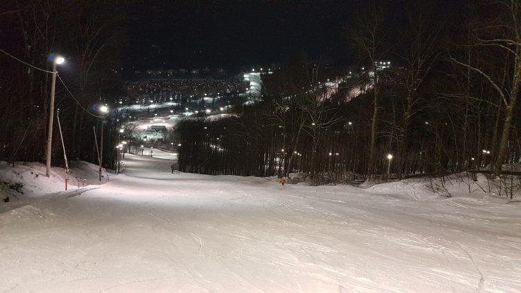 Ski Bromont — 18 janvier 2018 — ski de soirée, C’est vraiment beau !