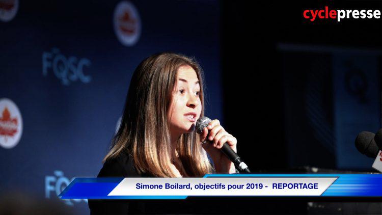 Simone Boilard, objectifs pour 2019 –  REPORTAGE