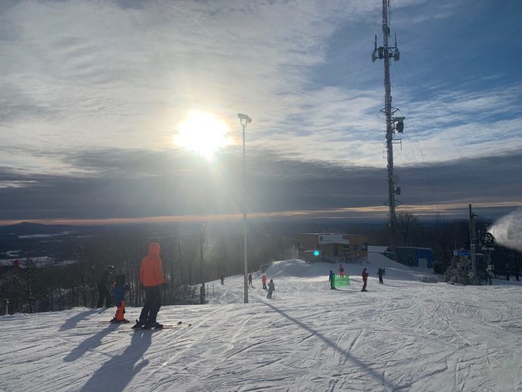 Soleil et belle température @ Ski Bromont