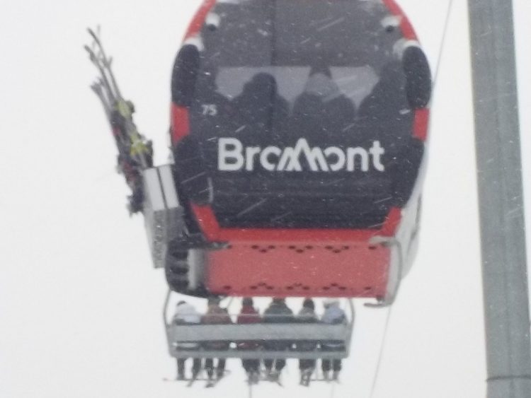 C’est à Bromont aujourd’hui, que nous avons eue la plus belle journée de ski de cette saison