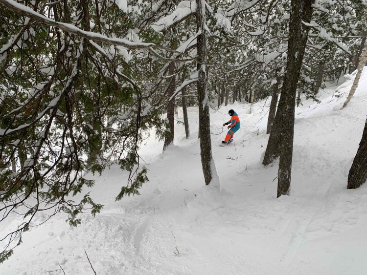 Val Saint-Côme – Les sous-bois sont ouverts… sous deux pieds de neige !